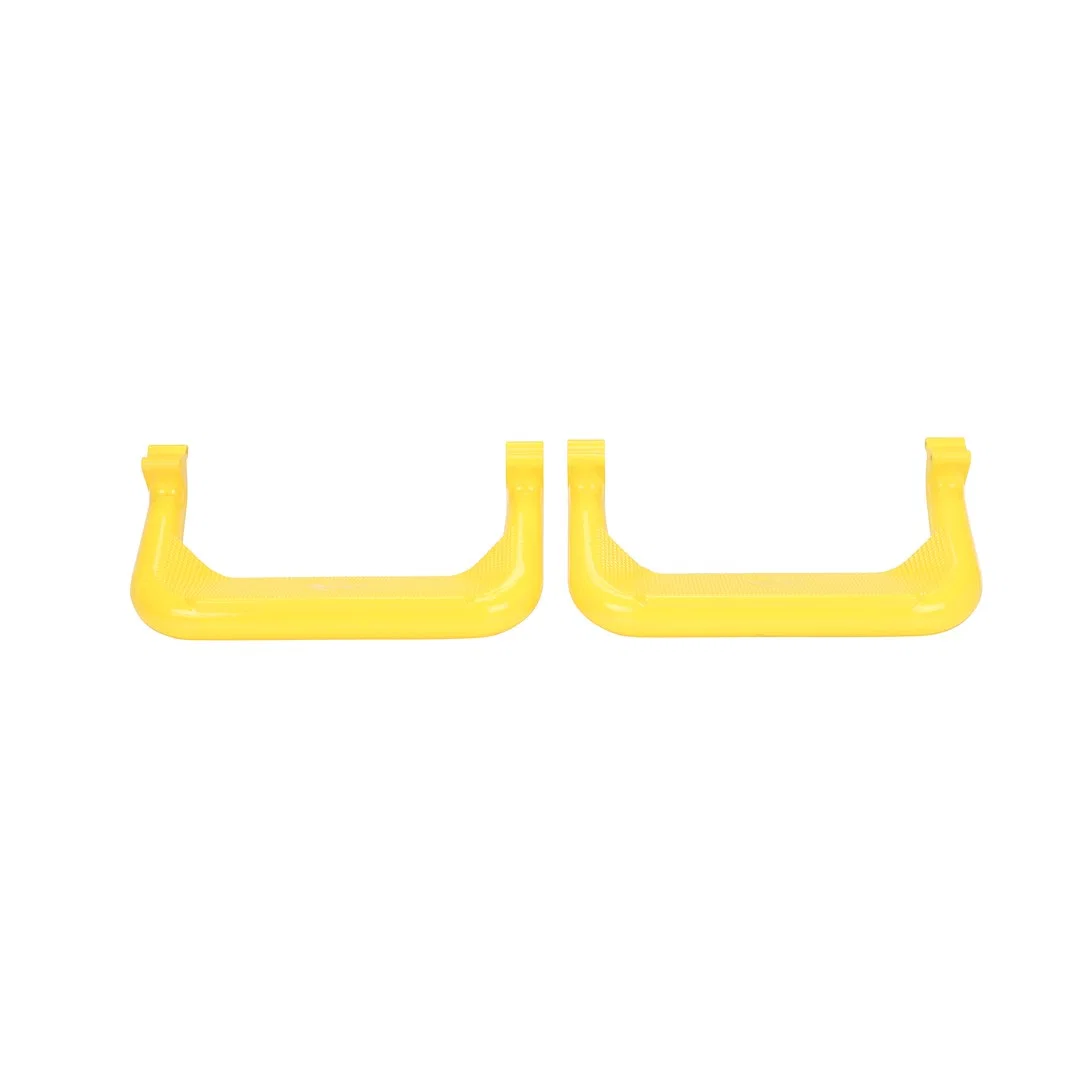 125777 – CARR Truck Step, Cab Mount Multi-Fit Set Of 2 Flat Step Non-Extendable Stationary Powder Coated XP7 Safety Y...